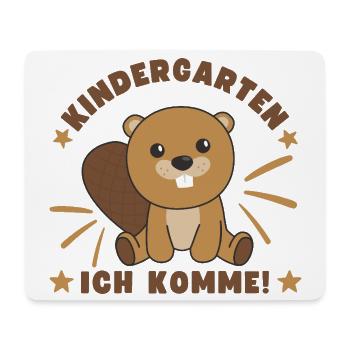 Kindergarten Ich Komme Kindergartenkind Biber - Mousepad (Querformat) - Weiß - Vorne