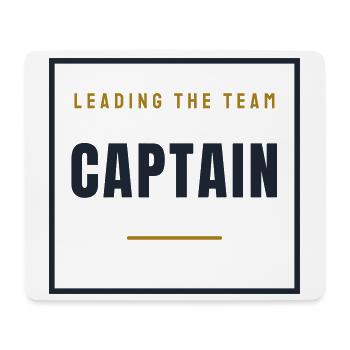 Capitaine Stamp Rétro - Cadeau de l’équipe Capitaine - Tapis de souris (format paysage) - blanc - Devant