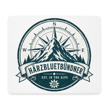Bündner - Mousepad (Querformat) - Weiß - Vorne