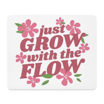 Grow Flow Women - Mouse Pad (horizontal) - white - Front