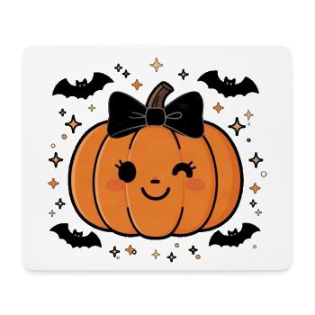 Cute Halloween Pumpkin Y2K Retro - Mousepad (Querformat) - Weiß - Vorne