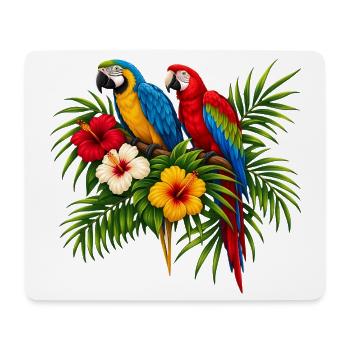Lustiger Wellensittichbesitzer Vogelliebhaber Haustierkunst - Mousepad (Querformat) - Weiß - Vorne