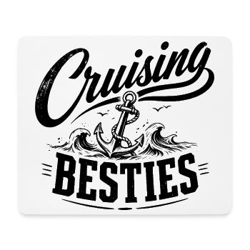 Cruising Besties - Mousepad (Querformat) - Weiß - Vorne