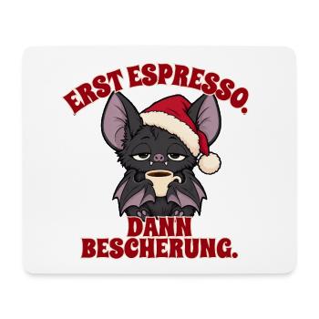 Fledermaus vor der Bescherung - Mousepad (Querformat) - Weiß - Vorne