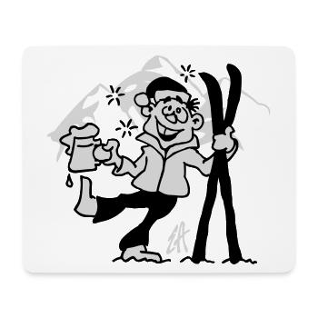 Apres-ski - Mouse Pad (horizontal) - white - Front