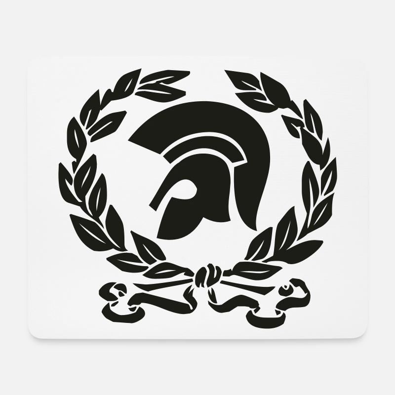Troy wreath - Mouse Pad (horizontal) - white