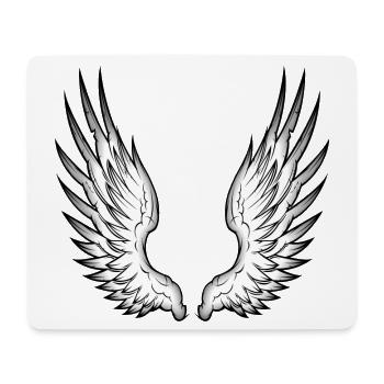 ailes d'ange - Tapis de souris (format paysage) - blanc - Devant