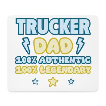 Trucker Dad, Father's Day Gift, Legendary - Mouse Pad (horizontal) - white - Front