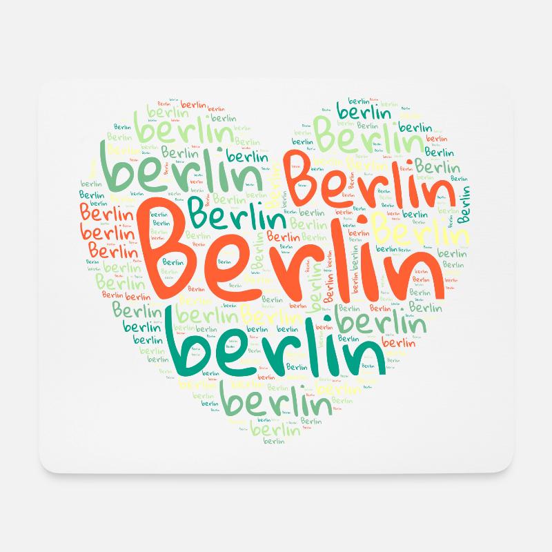Berlin - Mousepad (Querformat) - Weiß