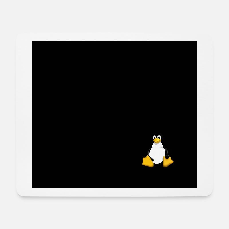 Linux Pinguin "Tux" - Mousepad (Querformat) - Weiß