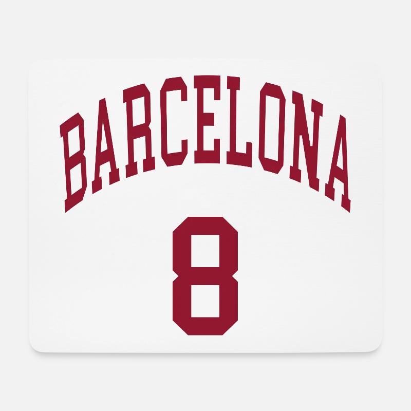 Barcelona 8 - Mousepad (Querformat) - Weiß