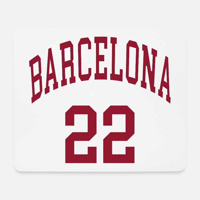Barcelone 22 - Tapis de souris (format paysage) - blanc