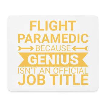 Flight Paramedic Genius Luftrettung - Mousepad (Querformat) - Weiß - Vorne