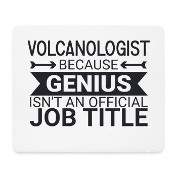 Volcanologist Genius Volcanology - Mousepad (Querformat) - Weiß - Vorne