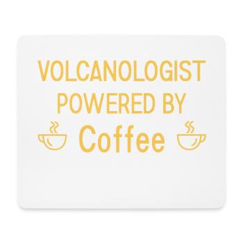 Volcanologist powered by Coffee Volcanology - Mousepad (Querformat) - Weiß - Vorne