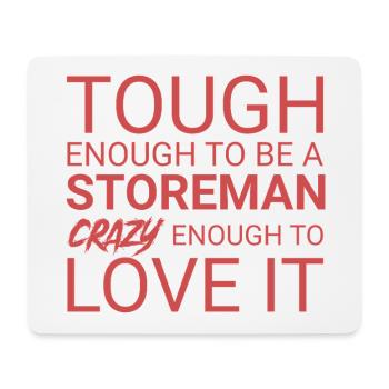 Storeman Crazy - Mousepad (Querformat) - Weiß - Vorne