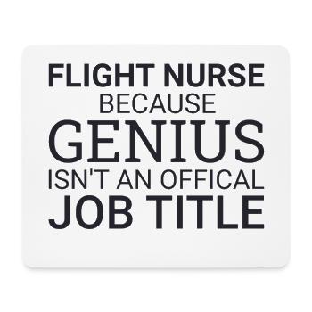 Flight Nurse Genius Luftrettung - Mousepad (Querformat) - Weiß - Vorne