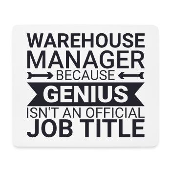 Warehouse Manager Genius - Mouse Pad (horizontal) - white - Front