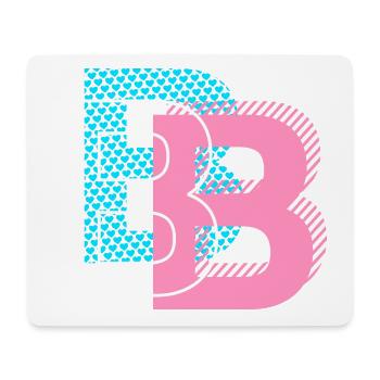 B as letter - Mouse Pad (horizontal) - white - Front