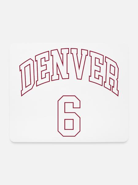 Denver 6 - Mousepad (Querformat) - Weiß