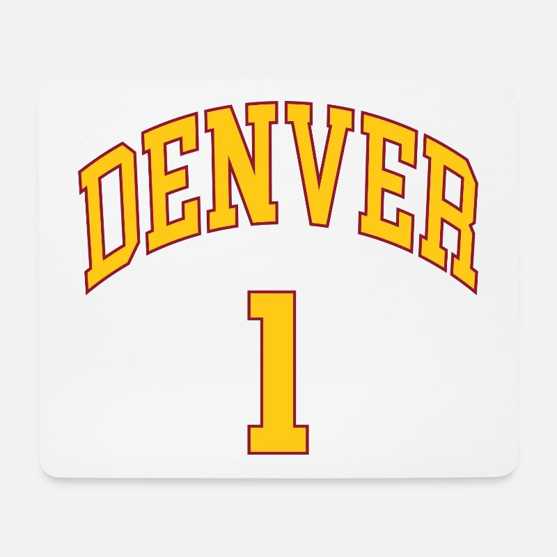 Denver 1 - Mousepad (Querformat) - Weiß