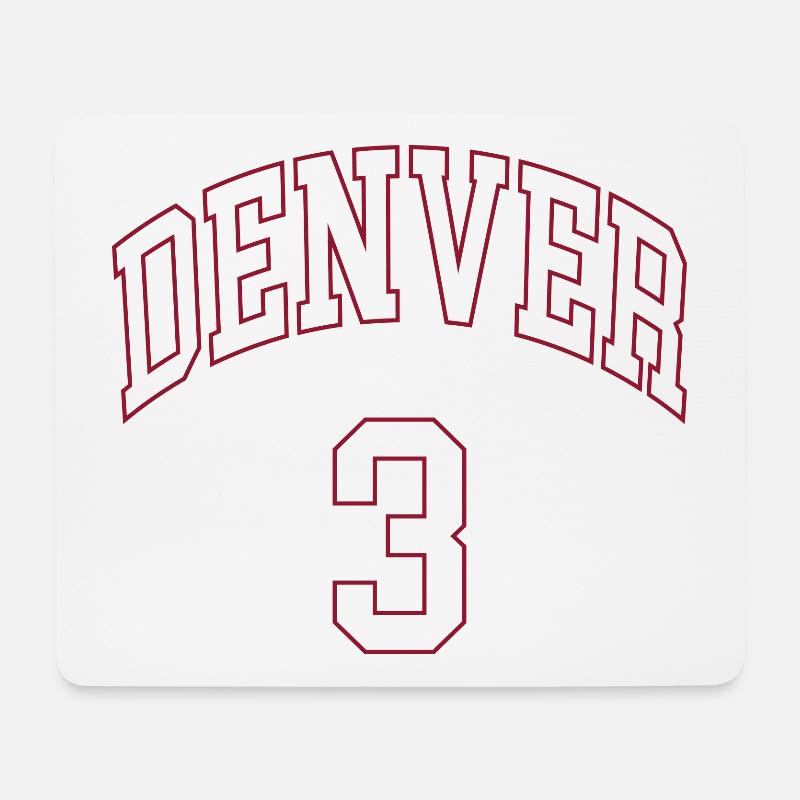 Denver 3 - Mousepad (Querformat) - Weiß