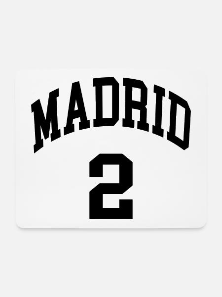 Madrid 2 - Mousepad (Querformat) - Weiß