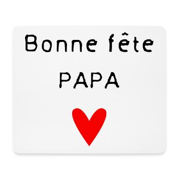 DAD. FATHER'S DAY. HAPPY FATHER'S DAY. HAPPY BIRTHDAY. - Mouse Pad (horizontal) - white - Front