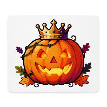 Crowned Pumpkin King - Mouse Pad (horizontal) - white - Front