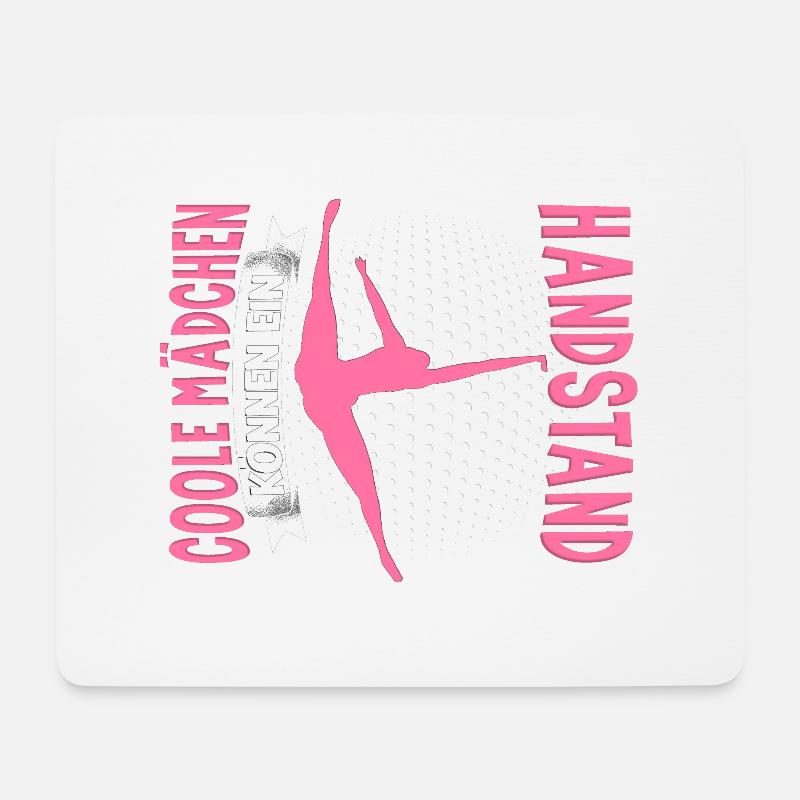 Handstände Handstand Turnerin Damen Mädchen - Mousepad (Querformat) - Weiß