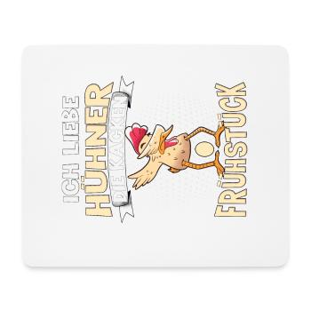 Huhn Spruch Bäuerin Bauer Hahn Henne - Mousepad (Querformat) - Weiß - Vorne