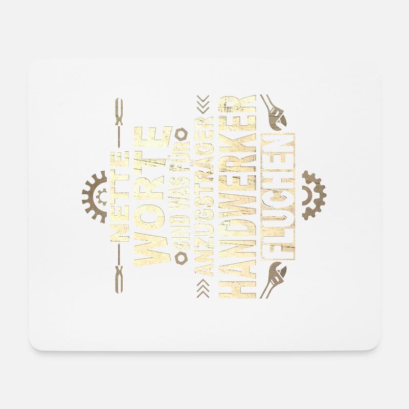 Handwerk Handwerker - Mousepad (Querformat) - Weiß