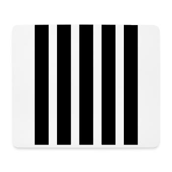 Stripe Horizontal Stripe Striped Bee Costume - Mouse Pad (horizontal) - white - Front