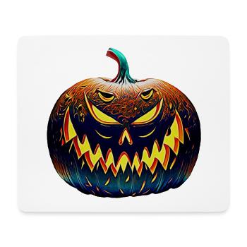 Halloween-Kuerbis - Mousepad (Querformat) - Weiß - Vorne