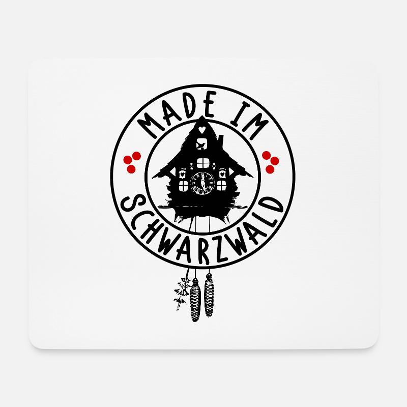 Made im Schwarzwald - Mousepad (Querformat) - Weiß