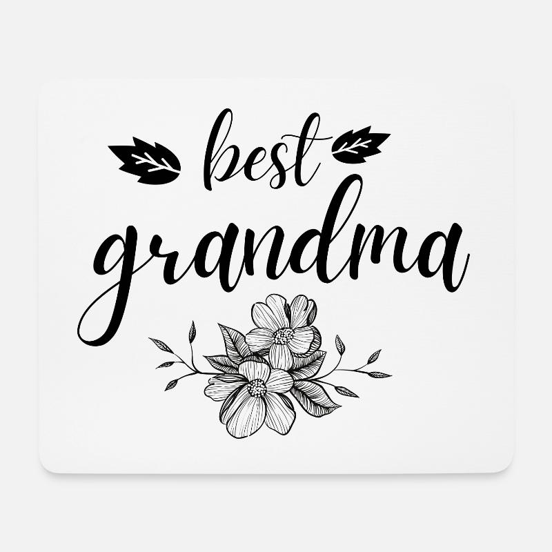 Grand-mère. Cadeau de grand-mère - Tapis de souris (format paysage) - blanc