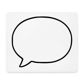 Sprechblase Comic selbst gestalten personalisieren - Mousepad (Querformat) - Weiß - Vorne