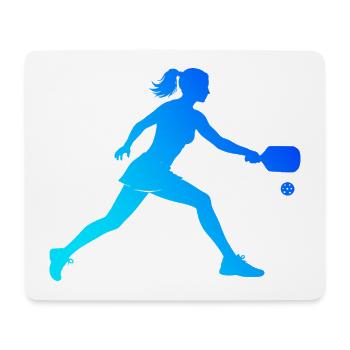 Idée cadeau amateur de pickleball pour son anniversaire - Tapis de souris (format paysage) - blanc - Devant