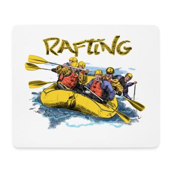 Rafting - Tapis de souris (format paysage) - blanc - Devant