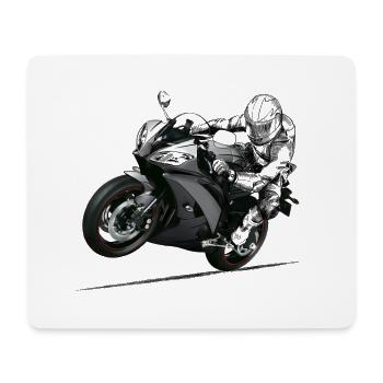 motorcycle - Tapis de souris (format paysage) - blanc - Devant