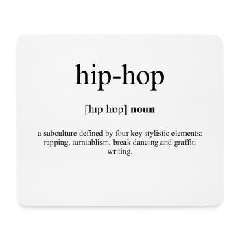 Dictionnaire de définition du hip-hop - Tapis de souris (format paysage) - blanc - Devant