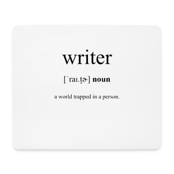 Writer (Schriftsteller) Definition Dictionary - Mousepad (Querformat) - Weiß - Vorne