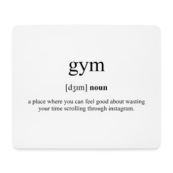 Gym (Gym) Definition Dictionary - Mouse Pad (horizontal) - white - Front