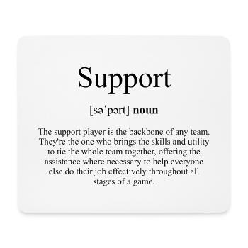 Support Definition Dictionary - Mouse Pad (horizontal) - white - Front