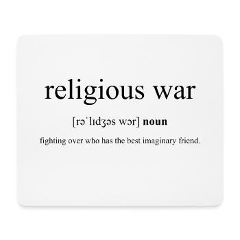 Religious War definition - Mouse Pad (horizontal) - white - Front