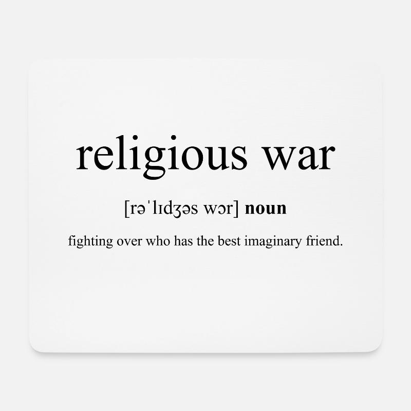 Religious War definition - Mouse Pad (horizontal) - white