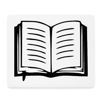 Buch Bücher lesen Geschenk - Mousepad (Querformat) - Weiß - Vorne