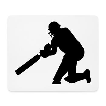 Cricket Kricket Schlagball Thorball - Mousepad (Querformat) - Weiß - Vorne