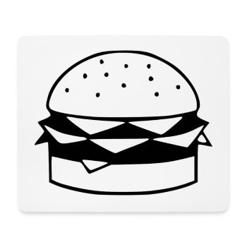 Chef cadeau de design de restauration rapide - Tapis de souris (format paysage) - blanc - Devant