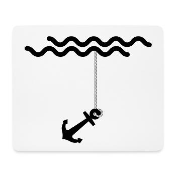 Anker - Mousepad (Querformat) - Weiß - Vorne